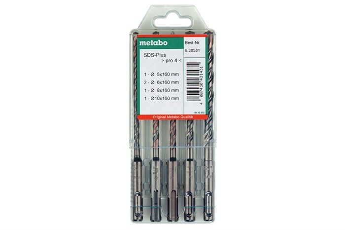 Набор буров SDS-Plus Pro 4 из 5 предметов, Metabo, 630581000 - фото 76654
