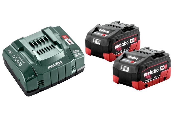 Базовый комплект 2 LiHD x 5,5 А·ч, Metabo, 685122000 - фото 76723