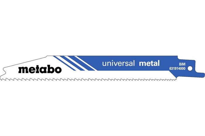 2 пилки для сабельных пил, «universal metal», 150 x 0,9 мм, Metabo, 631911000 - фото 76848