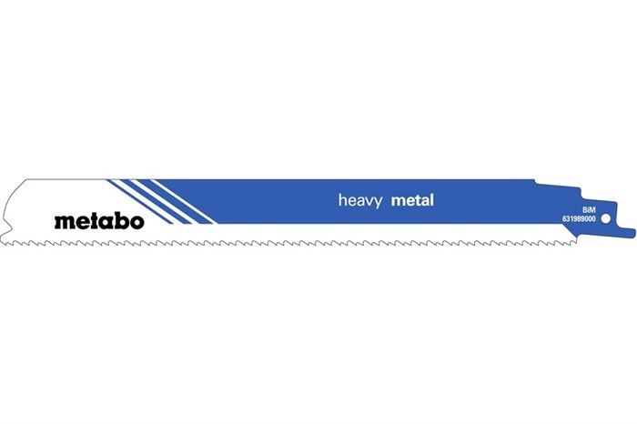 5 пилок для сабельных пил, «heavy metal», 225 x 1,1 мм, Metabo, 631989000 - фото 76854