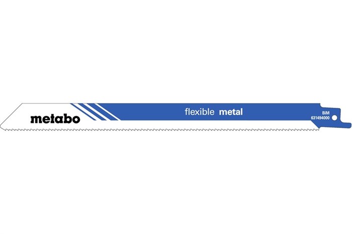 2 пилки для сабельных пил, «flexible metal», 225 x 0,9 мм, Metabo, 631096000 - фото 76868