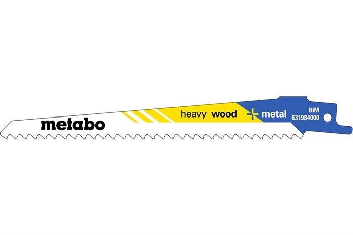 5 пилок для сабельных пил, «heavy wood + metal», 150 x 1,25 мм, Metabo, 631984000 - фото 76876