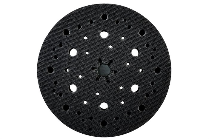 Тарельчатый шлифовальный круг 150 мм, «multi-hole», средний, SXE 150 BL, Metabo, 630259000 - фото 76930