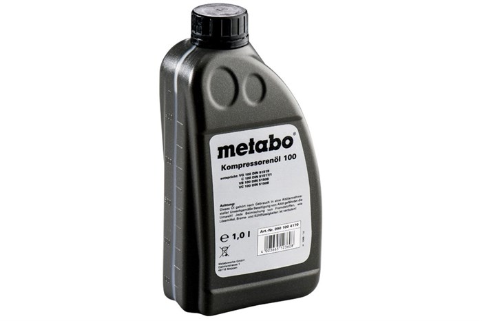 Компрессорное масло, 1 л, для поршневых компрессоров, Metabo, 0901004170 - фото 77262