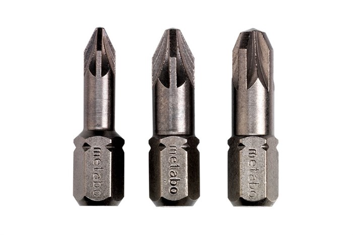 3 торсионные биты Pozidriv PZ 1/ 2/ 3, Metabo, 628538000 - фото 78354