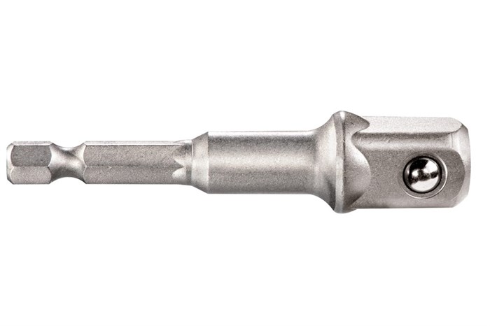Адаптер с 1/4" E6,3 на 1/2" 72 мм, Metabo, 628838000 - фото 78362