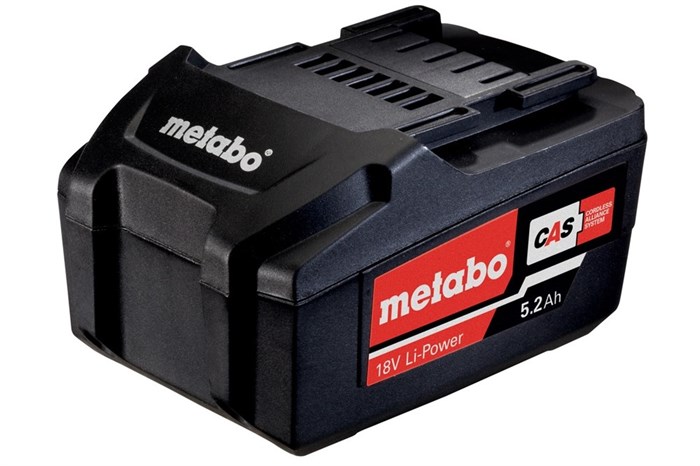 Аккумуляторный блок 18 В, 5,2 А·ч, Li-Power, Metabo, 625592000 - фото 78377