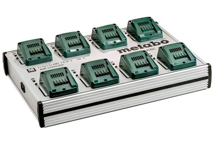 Зарядная станция ASC multi 8, 14,4-36 V, "AIR COOLED", EU, Metabo, 627291000 - фото 78389