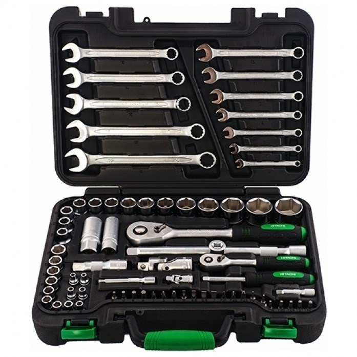 HITACHI HTC-774002, набор головок 1/4” и 1/2” 73 предмета - фото 7854