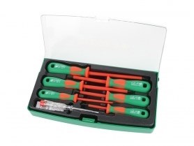 HITACHI HTC-774008, набор изолированных отверток 7 предметов - фото 7855