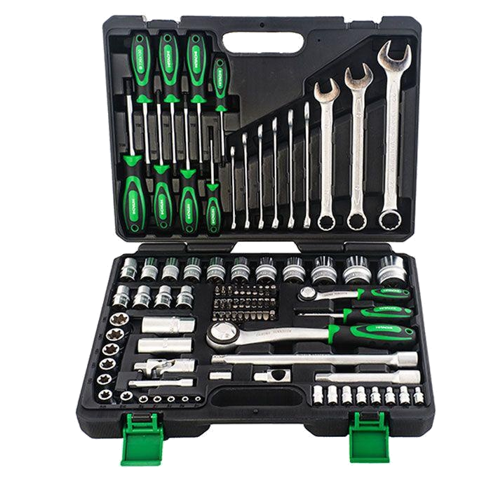 HITACHI HTC-774005, набор инструмента 1/4” и 1/2” 93 предмета - фото 7865