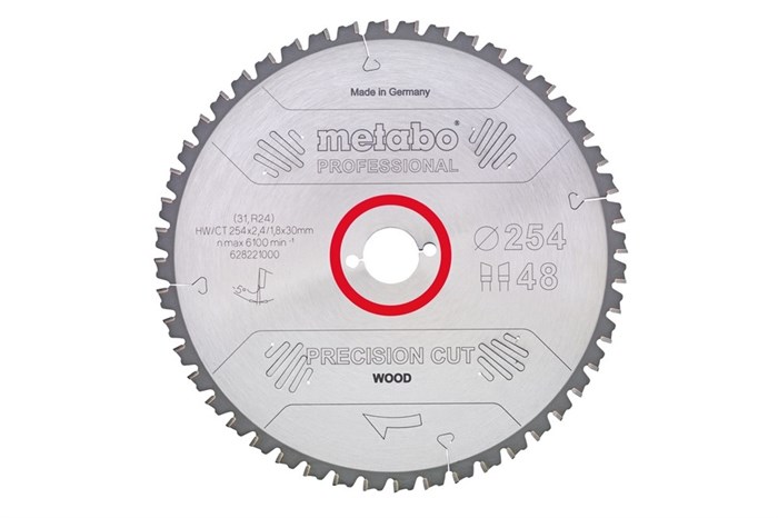 Пильное полотно «precision cut wood — professional», 315x30, Z48 WZ 5° neg., Metabo, 628224000 - фото 78919