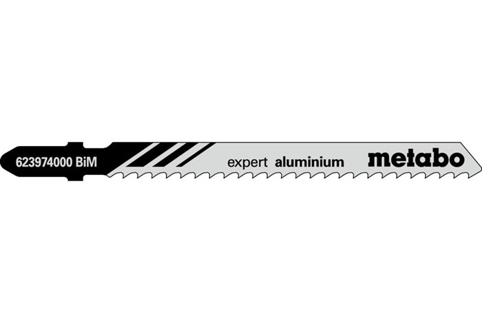 5 лобзиковых пилок, серия «expert aluminium», 75/ 3,0 мм, Metabo, 623974000 - фото 79026