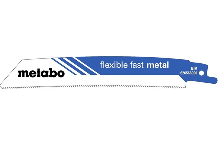 5 пилок для сабельных пил, «flexible fast metal», 150 x 1,1 мм, Metabo, 626566000 - фото 79052