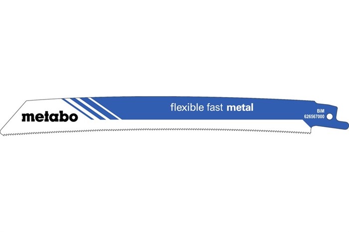 5 пилок для сабельных пил, «flexible fast metal», 225 x 1,1 мм, Metabo, 626567000 - фото 79053