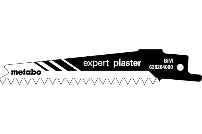 5 пилок для сабельных пил, серия «expert plaster», 100 x 0,9 мм, Metabo, 628264000 - фото 79067