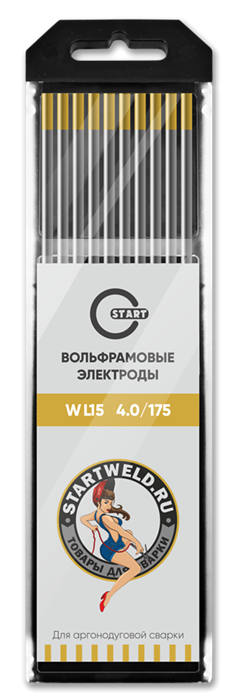 Вольфрамовый электрод WL 15 4,0/175 (золотой) WL1540175 - фото 82102