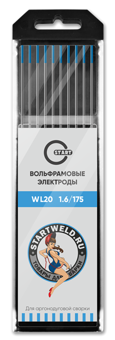 Вольфрамовый электрод WL 20 1,6/175 (голубой) WL2016175 - фото 82103