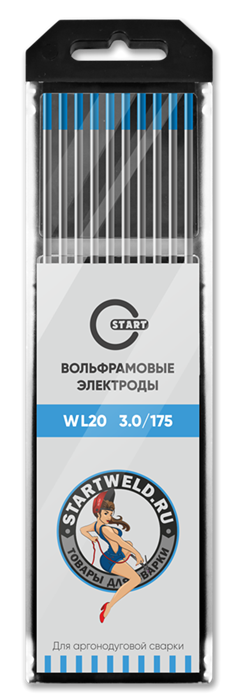 Вольфрамовый электрод WL 20 3,0/175 (голубой) WL2030175 - фото 82106