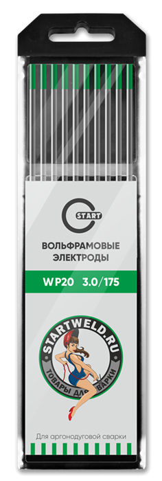 Вольфрамовый электрод WP 3,0/175 (зеленый) WP2030175 - фото 82112