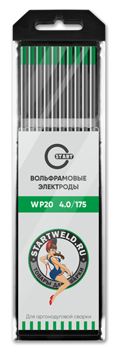 Вольфрамовый электрод WP 4,0/175 (зеленый) WP2040175 - фото 82114
