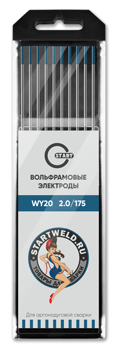 Вольфрамовый электрод WY 20 2,0/175 (синий) WY2020175 - фото 82122