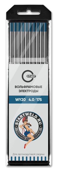 Вольфрамовый электрод WY 20 4,0/175 (синий) WY2040175 - фото 82126