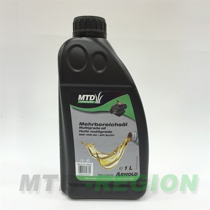 Масло 4-тактное MTD SAE 10W-30, 1л - фото 82867
