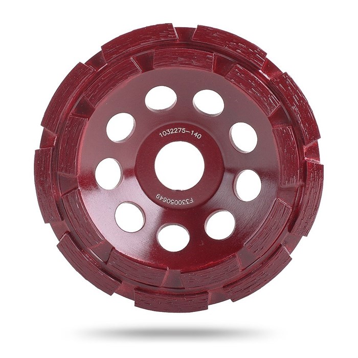 Чашка двухрядная для шлифовки бетона и гранита BG/M, 180D-5.5T-7.8W-22.2 - фото 83867