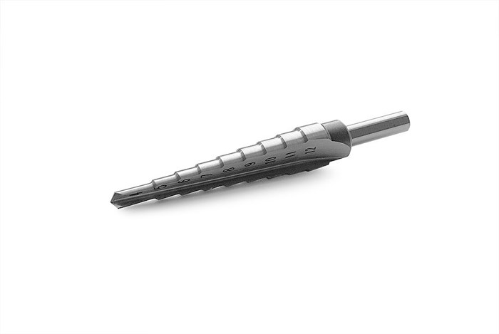 Ступенчатое сверло MESSER-OPTIMA с прямой канавкой (4-12ММ 9 ступеней) диаметр хвостовика 6 - фото 86263