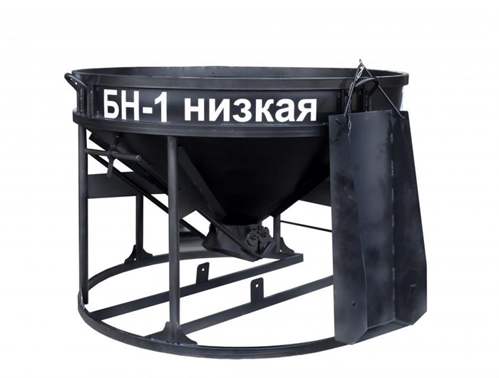 Бадья для бетона Zitrek БН-1.0 (лоток) низкая 1750х1750х1260мм, 280кг. - фото 87458