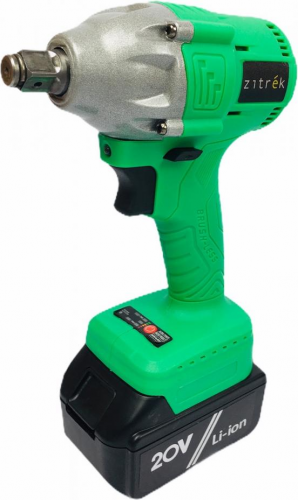 Гайковерт аккумуляторный ударный Zitrek Crusher 20-Li (20В, Li-ion аккумулятор 2шт, ЗУ, кейс) - фото 90837