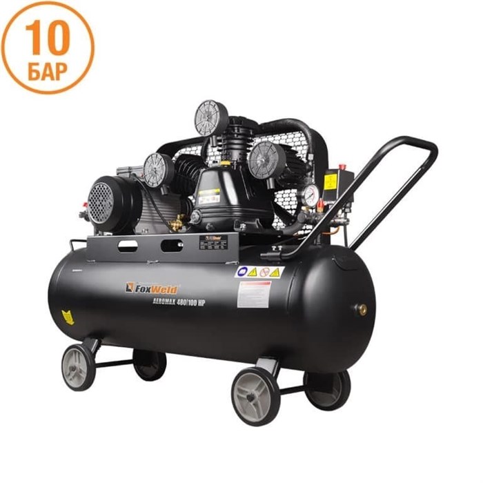 Компрессор масляный ременной FoxWeld AEROMAX 480/100 HP - фото 92179