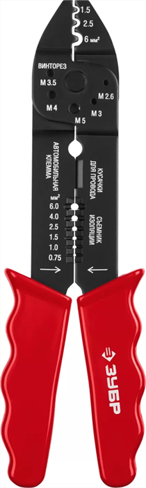 ЗУБР 0.75-6 ммd, кусачки, электропассатижи 22667-22 - фото 99479