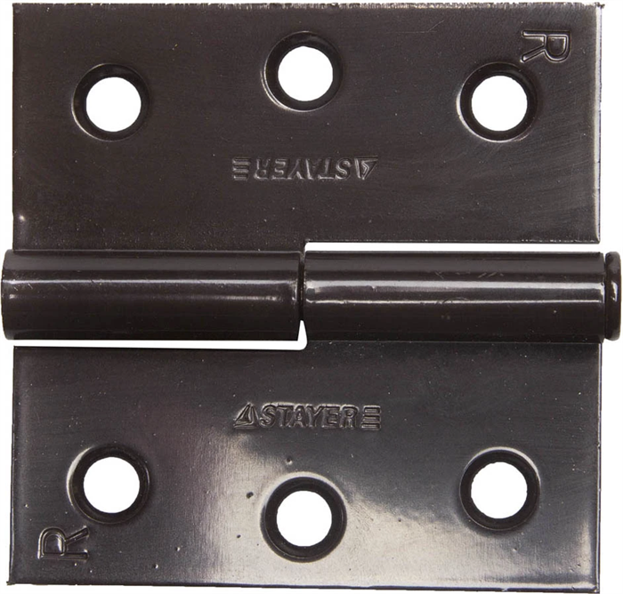STAYER 75 x 75 x 2.4 мм, 1 шт., цвет коричневый, правая, петля разъемная MASTER 37613-75-3R - фото 99772