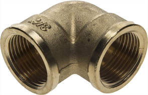 GENERAL FITTINGS 3/4", латунь, "гайка - гайка", уголок 51073-G/G-3/4