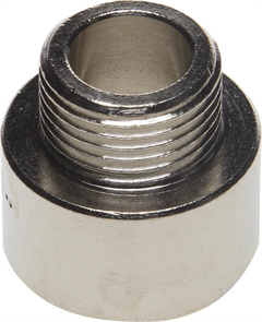 GENERAL FITTINGS 1/2"х3/8", никелированная латунь, переходник удлиненный цилиндрический 51083-1/2-3/8
