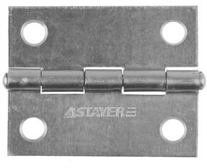 STAYER 50 x 38 x 1.25 мм, 1 шт., цвет белый цинк, петля универсальная 37611-50-1