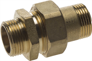 GENERAL FITTINGS 3/4", латунь, соединитель прямой с накидной гайкой 51037-S/S-3/4