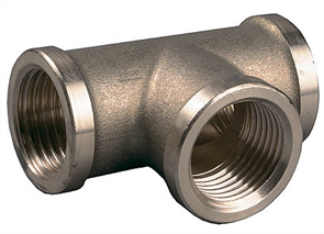 GENERAL FITTINGS 1", латунь, "гайка - гайка - гайка", тройник 51055-1