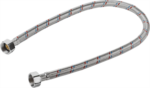 STAYER 1/2", 0.6 м, оплетка из нержавеющей стали, подводка гибкая для воды 51015-G/G-060