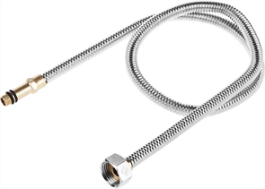 ЗУБР 1/2", 0.8 м, сильфонная из нержавеющей стали, для смесителя, удлиненная подводка 51013-080
