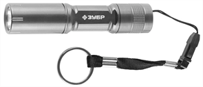 ЗУБР 1 LED, 1хАА, металлик, фонарь светодиодный 56220-S