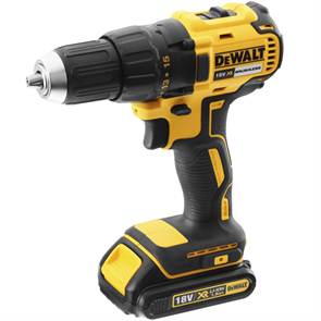 DeWALT Li-Ion, 18 В, 1,5 А*ч, дрель-шуруповерт аккумуляторная DCD778S2K-QW, кейс