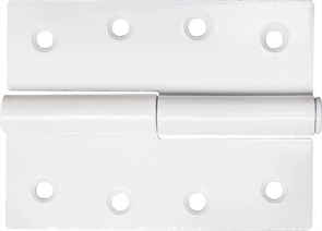 STAYER 100 x 75 x 3 мм, 1 шт., цвет белый, левая, петля разъемная MASTER 37613-100-2L