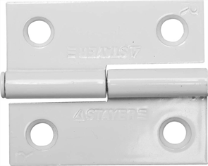 STAYER 50 x 43 x 1.8 мм, 1 шт., цвет белый, правая, петля разъемная MASTER 37613-50-2R
