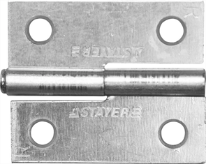 STAYER 50 x 43 x 1.8 мм, 1 шт., цвет белый цинк, правая, петля разъемная MASTER 37613-50-1R