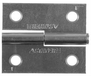 STAYER 50 x 43 x 1.8 мм, 1 шт., цвет белый цинк, левая, петля разъемная MASTER 37613-50-1L