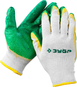 {{photo.Alt || photo.Description || 'ЗУБР L-XL, 13 класс, повышенной износостойкости, трикотажные, х/б, перчатки с двойным латексным обливом 11459-XL Мастер'}}