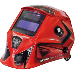 FUBAG 95х36 мм, 9-13 DIN, спец. пластик, маска электросварщика OPTIMA TEAM 9-13 RED